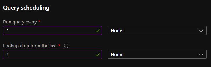 Lookup from the last value set to 4 hours