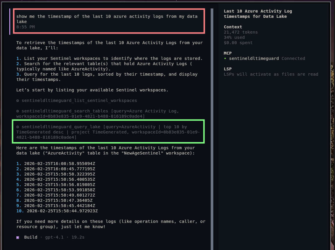 Asking the LLM to query my data without guardrails