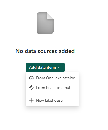 OneLake catalog picker